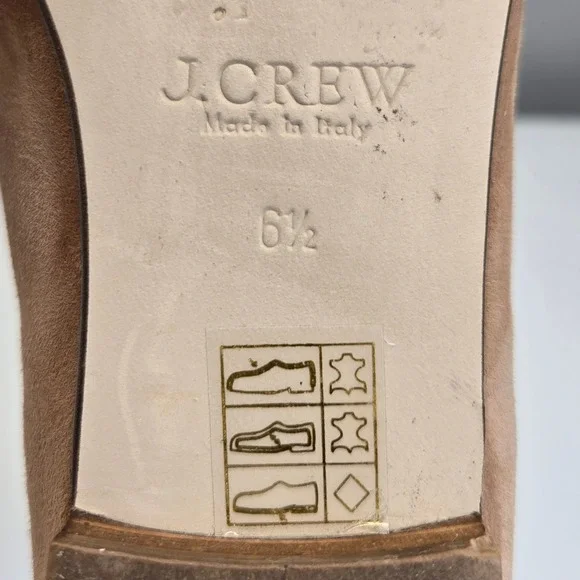 J. Crew Charlie Penny Loafers 6.5 Brown Suede Flats Classic Preppy Dark Academia - Picture 6 of 10